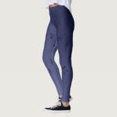 Leggings Dark Ombre Musical Notes marine (Gauche)
