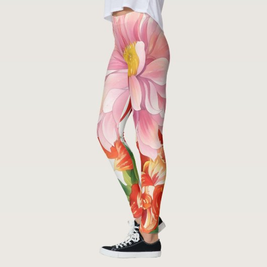Leggings d'art à fleurs vintages (Gauche)