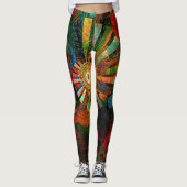 Leggings d'art Abstrait (Devant)