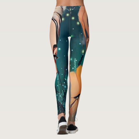 Leggings d'art Abstrait (Dos)