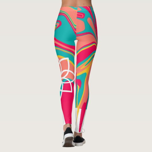 Leggings d'art Abstrait (Dos)