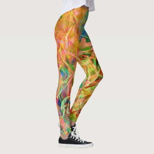 Leggings d'art Abstrait coloré (Droite)
