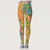 Leggings d'art Abstrait coloré (Devant)