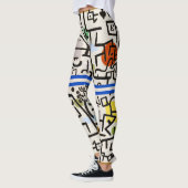 Leggings d'art Abstrait inspirés par Klee (Gauche)