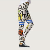 Leggings d'art Abstrait inspirés par Klee (Droite)