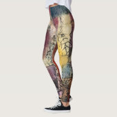 Leggings d'art Abstrait - Style Paul Klee portable (Gauche)