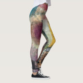 Leggings d'art Abstrait - Style Paul Klee portable (Droite)