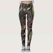 Leggings d'art Abstraits (Devant)