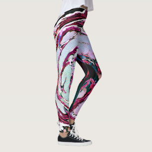Leggings d'art Abstraits sur le mercure