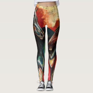 Leggings d'art "Blue and Gus"