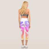 Leggings d'Art Capri Abstrait (Verso)