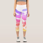 Leggings d'Art Capri Abstrait (Recto)