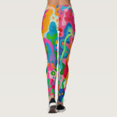 Leggings d'art coloré pour femmes (Dos)