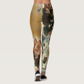 Leggings d'art de l'arbre rose (Dos)