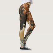 Leggings d'art de l'arbre rose (Droite)