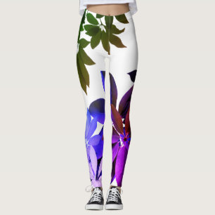 Leggings d'art de Leaes tropicaux