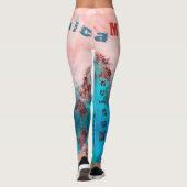 Leggings d'art de nom personnalisé (Dos)