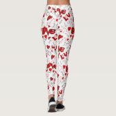 Leggings d'art de texte d'amour (Dos)