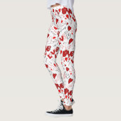 Leggings d'art de texte d'amour (Gauche)