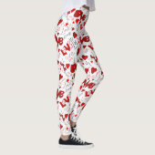 Leggings d'art de texte d'amour (Droite)