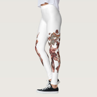 Leggings d'art de transformation papillon