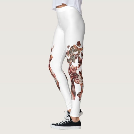 Leggings d'art de transformation papillon (Gauche)