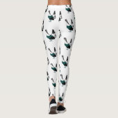 Leggings d'art d'oiseau capercaillie (Dos)