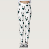 Leggings d'art d'oiseau capercaillie (Devant)