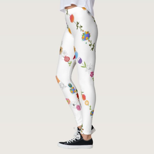Leggings d'Art Floral (Gauche)