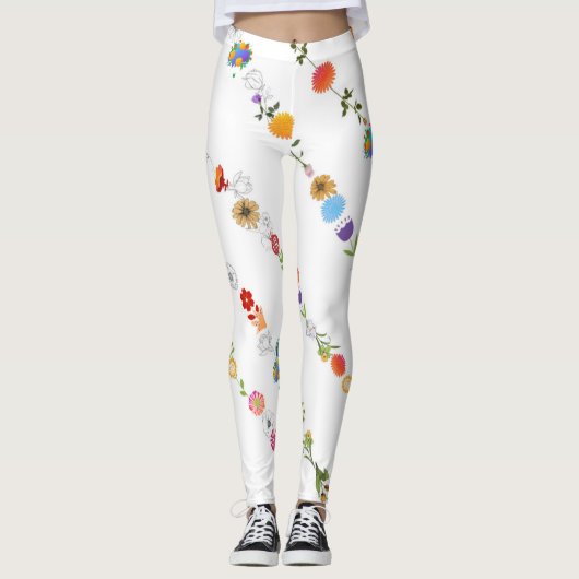 Leggings d'Art Floral (Devant)