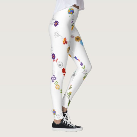 Leggings d'Art Floral (Droite)