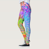 Leggings d'art fractal multicolores (Gauche)