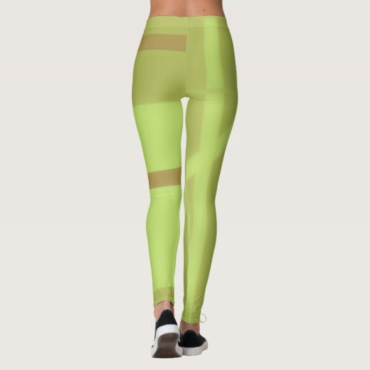 Leggings d'Art Moderne Vert (Dos)