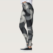 Leggings d'art noir et gris (Gauche)