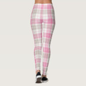 Leggings d'art plaqué rose et gris (Dos)
