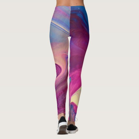 Leggings d'art rose (Dos)