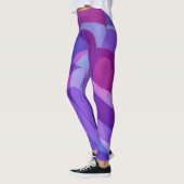 Leggings d'art violet et prune (Gauche)