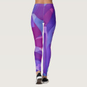 Leggings d'art violet et prune (Dos)