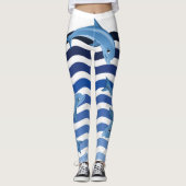 Leggings Dauphins dans des mes guêtres (Devant)