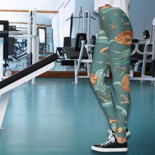 Leggings d'aventure océanique