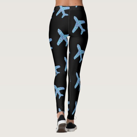 Leggings d'avion (noir) (Dos)