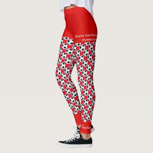 Leggings de balle de football d'équipe avec faux s (Gauche)