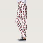 Leggings de ballet de noisette rouge Noël<br><div class="desc">Une mignonne paire de noisettes de Noël a modelé les jambes des femmes. Un accent amusant pour votre garde-robe de Noël. Conçu pour vous par Blackberry Boulevard.</div>
