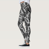 Leggings de bande de cassettes rétro (Gauche)