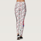 Leggings de baseball pour anniversaire avec cupcak (Dos)