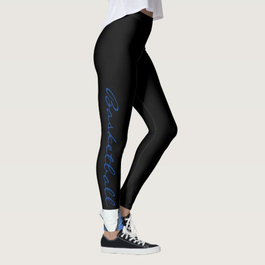 Leggings de basket-ball bleu et blanc (Droite)