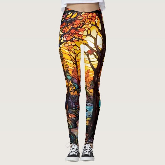 Leggings de beauté d'automne (Devant)