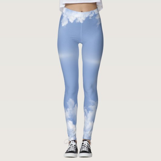 Leggings de beaux nuages (Devant)