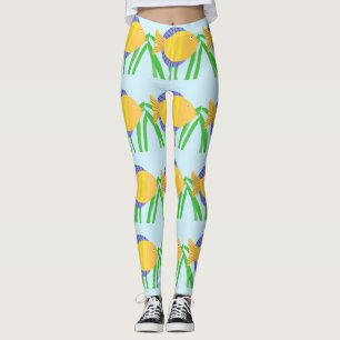 Leggings de beaux poissons peindre l'art
