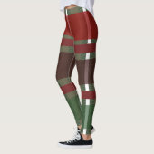Leggings de Burgandy vert de Noël (Gauche)